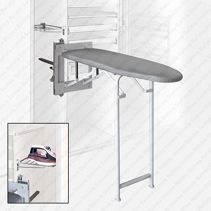 T�bua de engomar extra�vel hidr�ulica